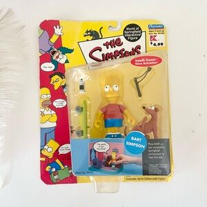 2000 THE SIMPSONS | Vintage Bart Simpson World Of Springfield Interactive Figure